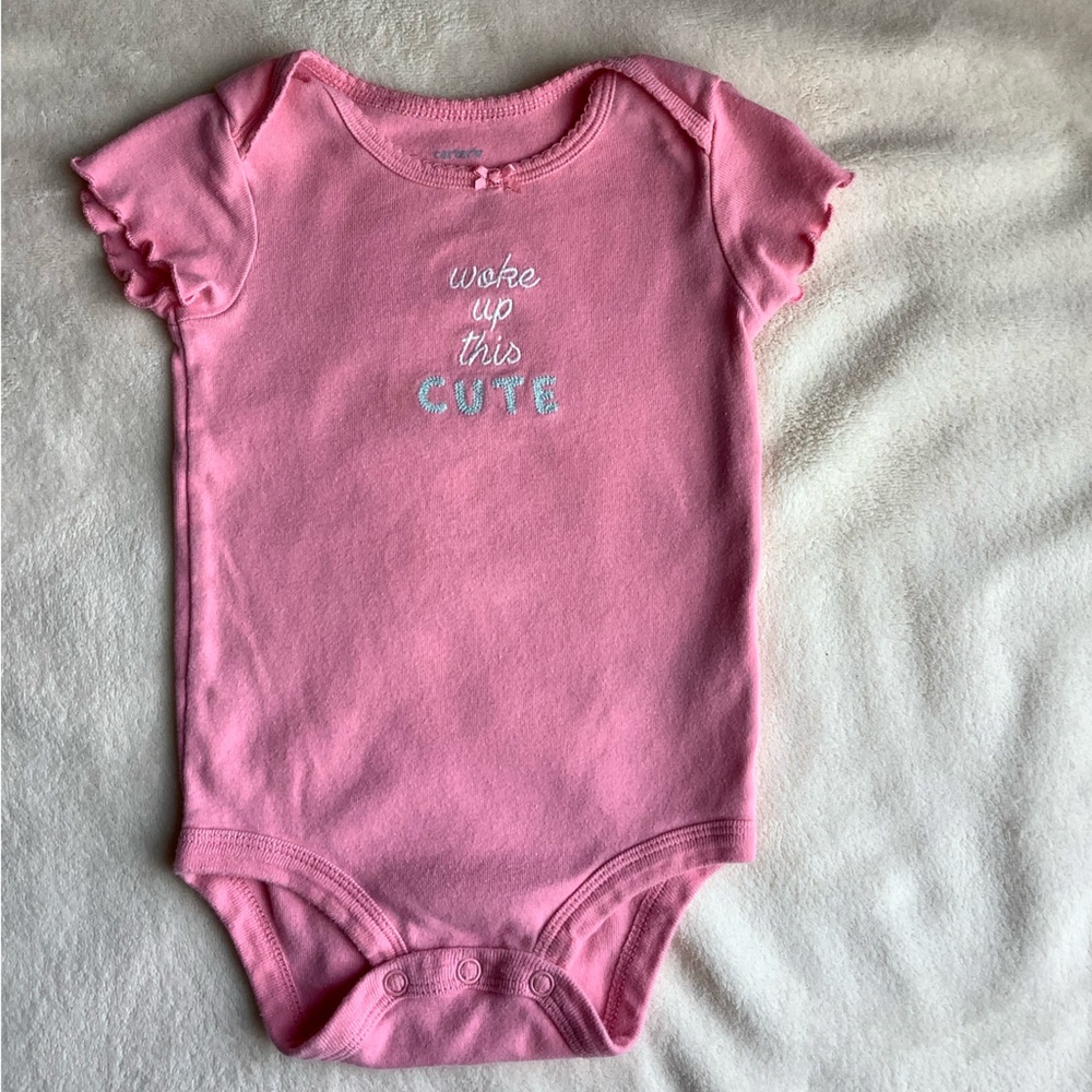 Carters Woke Up This Cute Bodysuit 9 months 9M